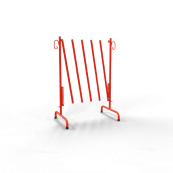 Folding barrier | can be extended to 2,50 m | red / white